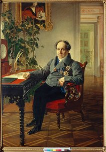 Portret van prins Alexander Nikolayevich Golitsyn (1773-1844) door Karl Pavlovich Bryullov