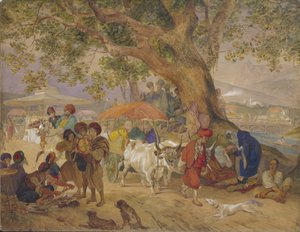 Zoetwaterbronnen nabij Constantinopel, 1849 door Karl Pavlovich Bryullov