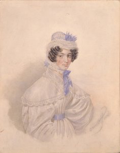 Portret van Anna Borisovna Bakunina 1802-1835, 1835