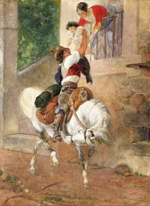 Terugkeer van een Romeinse herder naar huis, 1851-1852 door Karl Pavlovich Bryullov