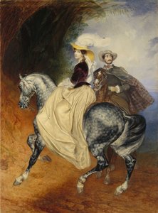 De Ruiters. Portret van Eugeny en Emily Mussard, 1849 door Karl Pavlovich Bryullov