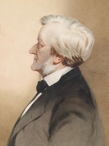 Portret van de Duitse componist Richard Wagner door Karl Wilhelm Diefenbach