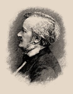 Portret van de componist Richard Wagner 1813-1883, 1900s-1910s