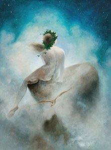 Vraag aan de sterren, 1895 door Karl Wilhelm Diefenbach