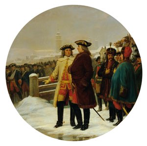 De capitulatie van Linz in 1742