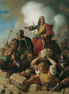 De verdediging van Wenen tegen de Turken 1683 door Karl von Blaas