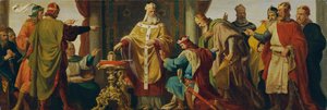Leopold de Heilige wijst de keizerskroon af door Karl von Blaas