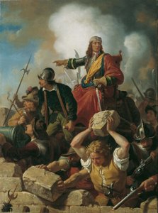 De verdediging van Wenen tegen de Turken, 1683, ca. 1865 door Karl von Blaas