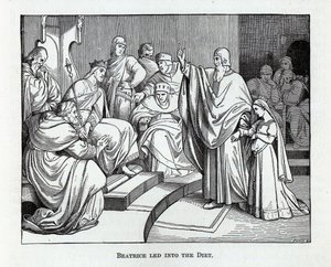 Beatrice geleid naar de Rijksdag, 1882 door Kaspar Oertel