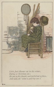 Kleine Jack Horner zat in de hoek door Kate (after) Greenaway