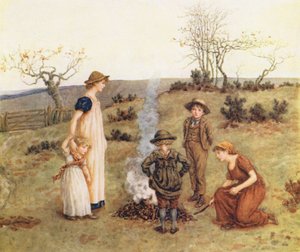 Het Stokvuur door Kate (after) Greenaway