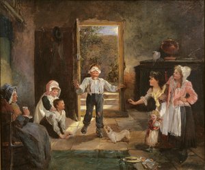 Kinderen Spelen Blindemannetje door Kate Gray