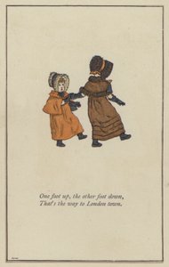 Eén voet omhoog, de andere voet omlaag