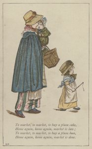 Naar de markt, naar de markt, om een pruimencake te kopen