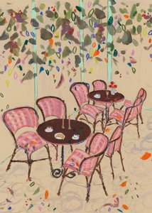 De sfeer van een Parijse bistro door Katharina Puritscher
