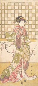 Een Acteur van de Iwai Clan als een Vrouw, ca. 1795 door Katsukawa Shun