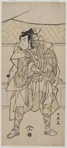 Ichikawa Monnosuke II als een samoerai, 1791 door Katsukawa Shunei