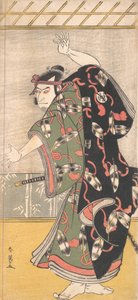 Kabuki-acteur Otani Oniji III als een samoerai, ca. 1792 door Katsukawa Shun