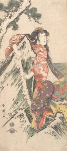 Kabuki-acteur Segawa Kikunojo III in een vrouwelijke rol