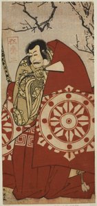 De acteur Ichikawa Danjuro V als Benkei in het toneelstuk Dai Danna Kanjincho, Opgevoerd in het Kawarazaki Theater in de Elfde Maand, 1790 door Katsukawa Shun