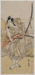 Ichikawa Monnosuke II als Soga no Goro, ca. late 1770s