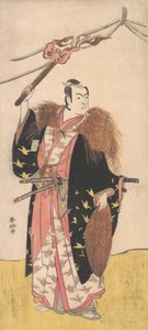 Ichikawa Monosuke II als Soga no Juro Sukenari, ca. 1785 door Katsukawa Shunko