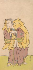 Nakamura Tomijuro als een Oude Man met een Dunne Baard, ca. 1780 door Katsukawa Shunko
