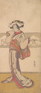 Segawa Kikunojo III in de Rol van Oiso no Tora, ca. 1790 door Katsukawa Shunko