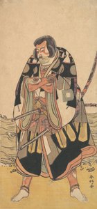 De Acteur Ichikawa Danjuro V als een Krijger bij de Kust, ca. 1790 door Katsukawa Shunko