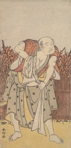 De Tweede Nakamura Sukegoro als een Oude Man door Katsukawa Shunko