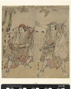 Acteurs Otani Hiroji III en Otani Tomoemon door Katsukawa Shunsho