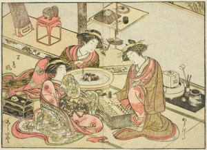 Courtisanes van de Yamashiroya, uit het boek 