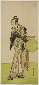De acteur Ichikawa Danjuro V als Kakogawa Honzo in het stuk Kanadehon Chushin Nagori no Kura, uitgevoerd in het Nakamura Theater in de negende maand, 1780
