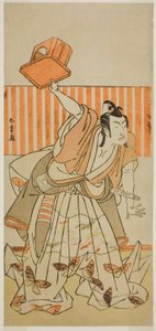 De Acteur Ichikawa Monnosuke II als Ageha no Chokichi Vermomd als Soga no Goro Tokimune in het Toneelstuk Kaido Ichi Yawaragi Soga, Opgevoerd in het Nakamura Theater in de Derde Maand, 1778 door Katsukawa Shunsho