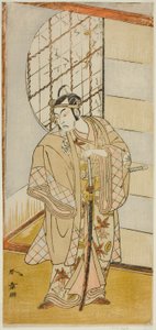 De Acteur Matsumoto Koshiro IV als Matsuo-maru in het Toneelstuk Sugawara Denju Tenarai Kagami, Opgevoerd in het Nakamura Theater in de Negende Maand, 1773