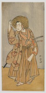 De acteur Matsumoto Koshiro IV als Nagoya Sanzaburo, Edo-periode