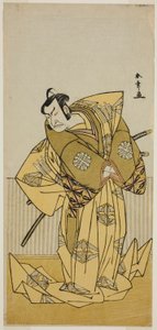 De Acteur Nakamura Nakazo I als Kudo Sukestune (?) in het Toneelstuk Kokimazete Takao Soga (?), Opgevoerd in het Ichimura Theater (?) in de Tweede Maand, 1778 door Katsukawa Shunsho