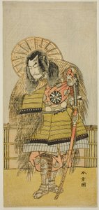 De Acteur Nakamura Nakazo I als Takechi Jubei Mitsuhide in het Toneelstuk Shusse Taiheiki, Opgevoerd in het Nakamura Theater in de Achtste Maand, 1775