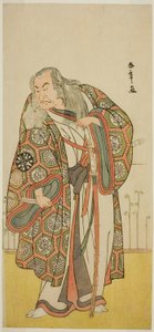 De Acteur Nakamura Nakazo I als de Zwaardmeester Takuma Genryu (?) in het Toneelstuk Edo no Fuji Wakayagi Soga (?), Opgevoerd in het Nakamura Theater (?) in de Eerste Maand, 1789 (?) door Katsukawa Shunsho