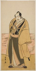 De Acteur Nakamura Sukegoro II als Kaminari Shokuro in het Toneelstuk Hatsumombi Kuruwa Soga, Uitgevoerd in het Nakamura Theater in de Tweede Maand, 1780 door Katsukawa Shunsho