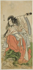 De Acteur Onoe Matsusuke I als Gepensioneerde Keizer Sutoku in het Toneelstuk Kitekaeru Nishiki no Wakayaka, Opgevoerd in het Nakamura Theater in de Elfde Maand, 1780 door Katsukawa Shunsho
