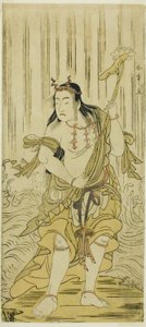 De Acteur Sawamura Sojuro III als Kongara Doji in het stuk Kitekaeru Nishiki no Wakayaka, uitgevoerd in het Nakamura Theater in de elfde maand, 1780 door Katsukawa Shunsho