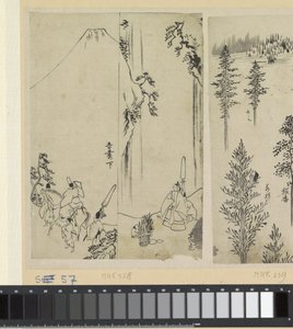 Ruiter met gevolg en de begroeting van daimyo