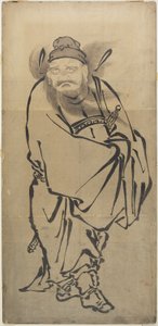 (Sho_ki de demonenverdrijver), midden 18e-midden 19e eeuw door Katsushika Hokusai