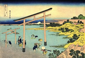 36 uitzichten op de berg Fuji, Japan: de baai van Noboto, Japan