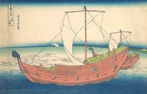 Op zee bij Kazusa, uit de serie Zesendertig gezichten op de berg Fuji, ca. 1830-32