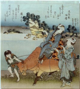 Uitzicht op Koshigoe vanaf Shichirigahama door Katsushika Hokusai
