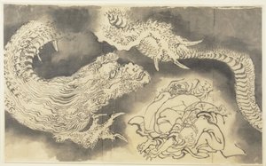 Draak door Katsushika Hokusai