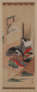 Vroege varens, hoofdstuk 48 van Het verhaal van Genji, Edo-periode, ca. 1810-1814