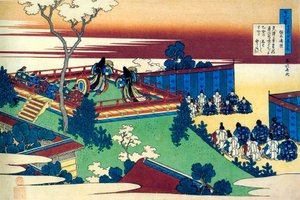Uit de serie Honderd Gedichten door Honderd Dichters: Henjo door Katsushika Hokusai